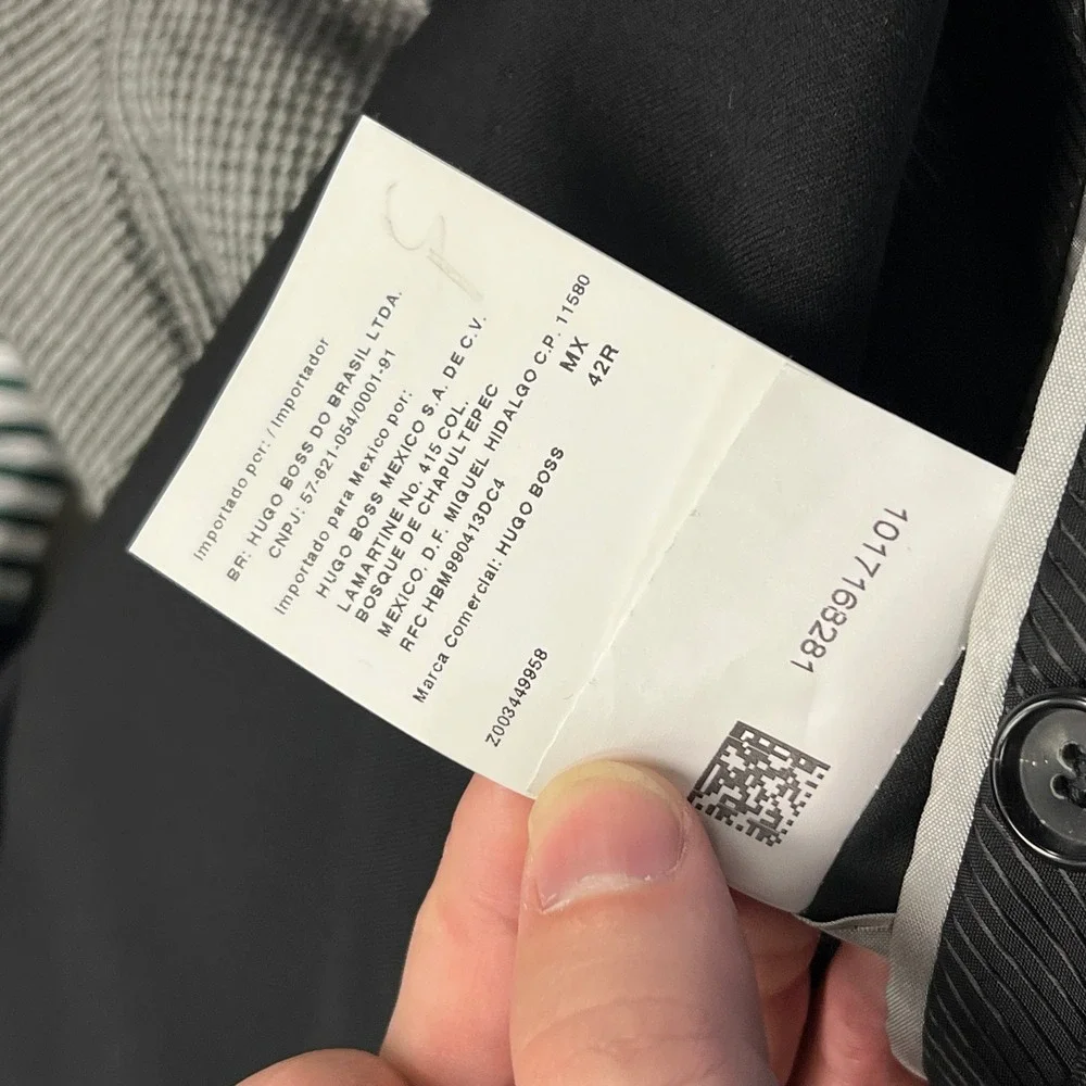 Hugo‎ Boss Mens The James3 Sharp5WE Black Blazer Sport Coat 42R Solid Two Button